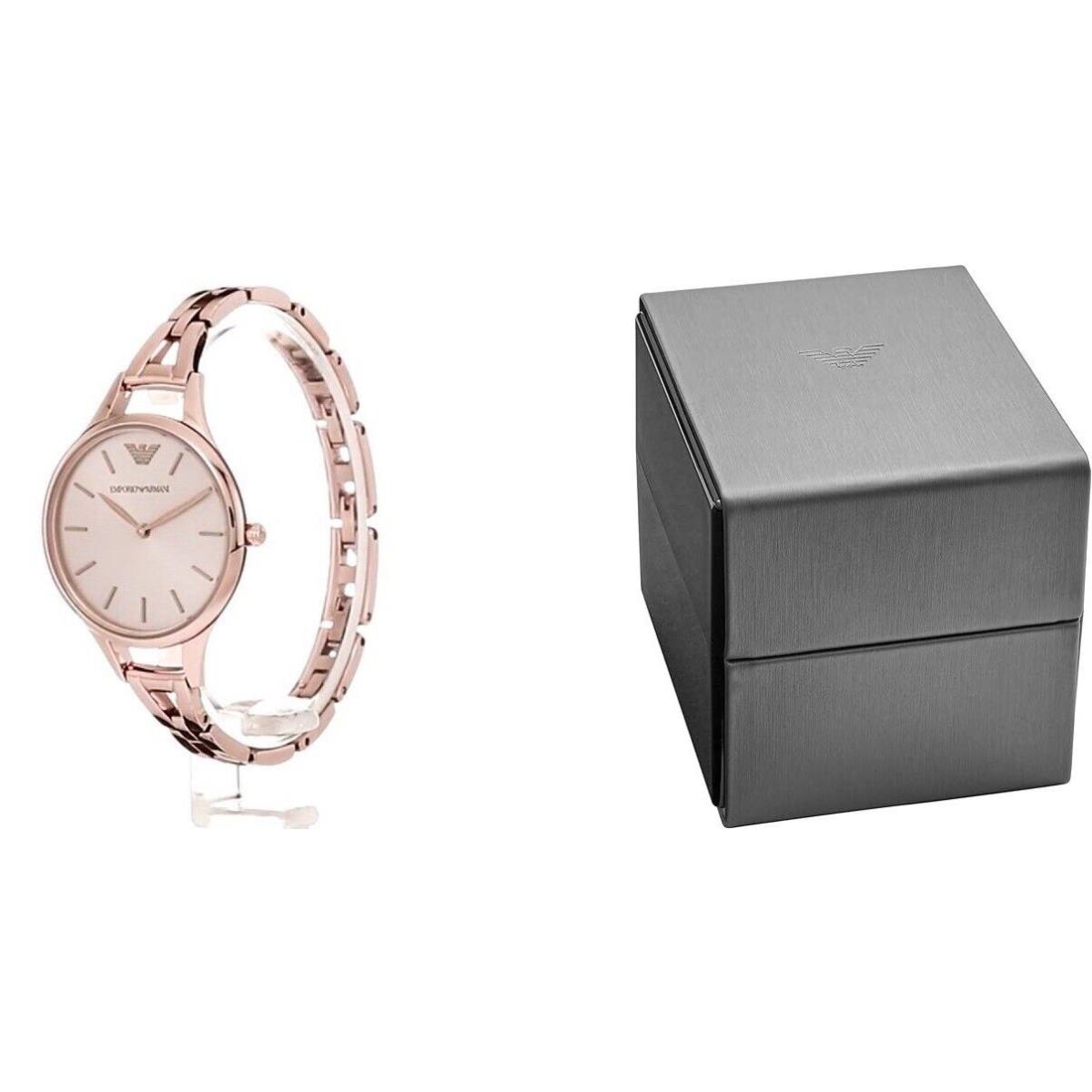 Emporio Armani Aurora Women`s AR11055 Rose Gold Tone Watch