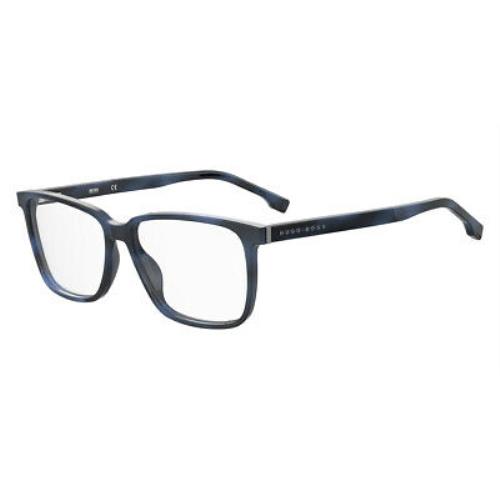 Boss 1300/U Eyeglasses Men Blue Havana Wayfarer 57mm