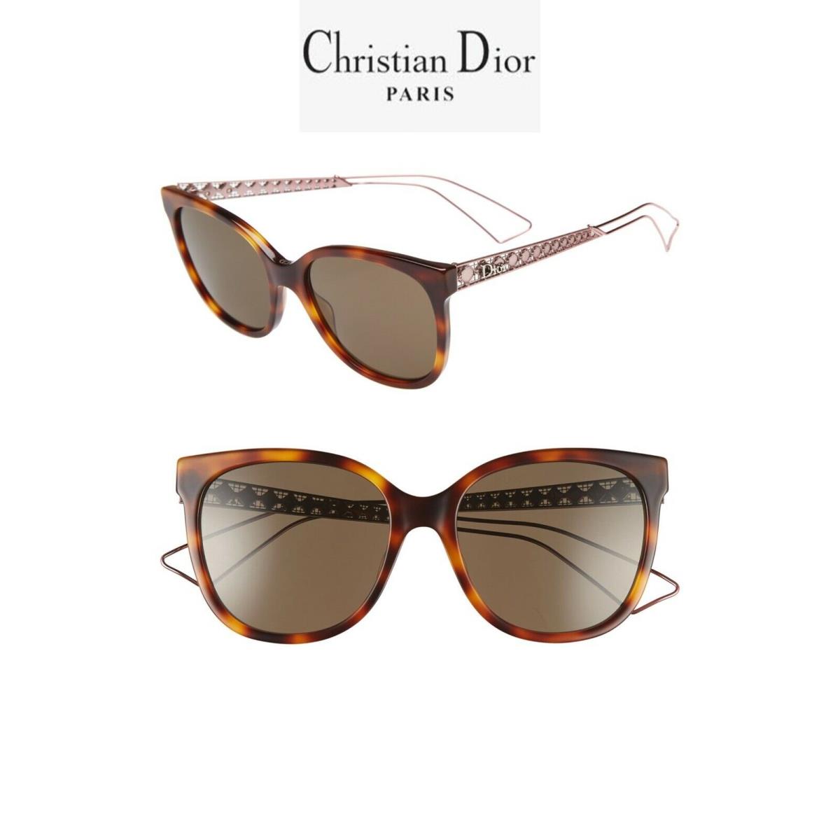 Christian Dior Diorama 3 TH3EJ Havana/copper Brown Cat Eye Sunglasses. 55 mm