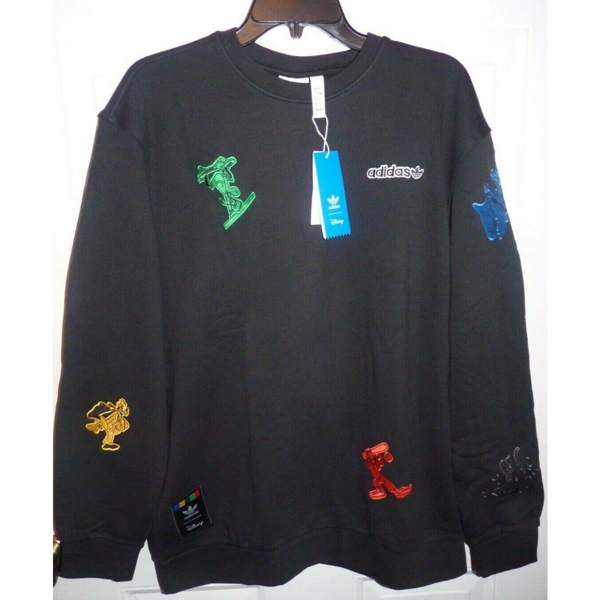 Men`s Adidas Originals Disney Goofy Crew Neck Sweatshirt GJ0848 Large