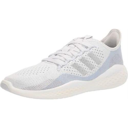 Adidas Women`s Fluidflow 2.0 Running Shoes White/Silver Metallic/Halo Blue