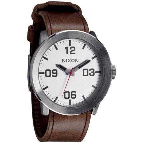 Nixon - Corporal - SS Watch - Silver/brown - Wristwatch - Leather