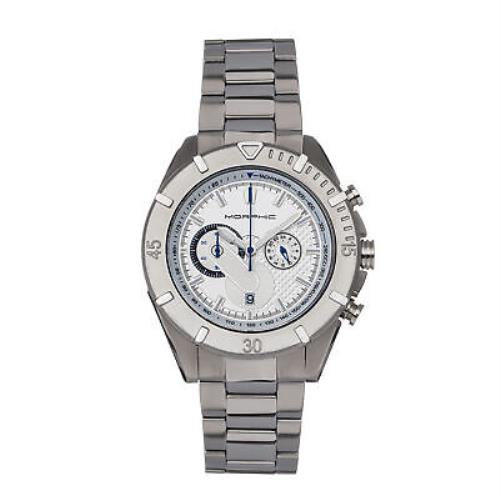 Morphic M94 Series Chronograph Bracelet Watch W/date - White