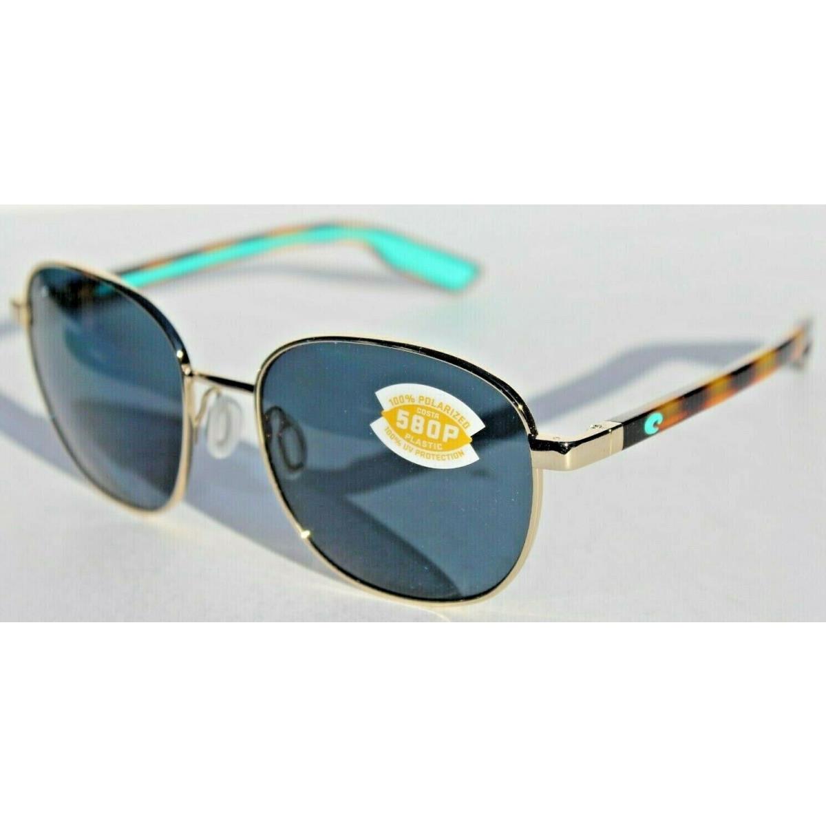 Costa Del Mar Egret Polarized Womens Sunglasses Shiny Gold/gray 580P