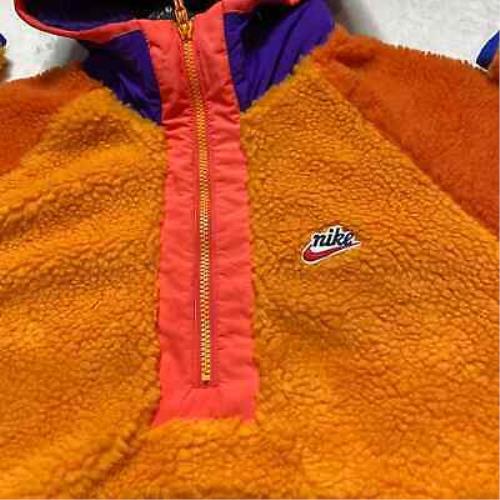 nike orange half zip