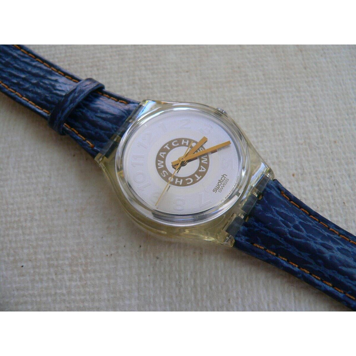 Swatch watch  - Silver Dial, Blue Band 0