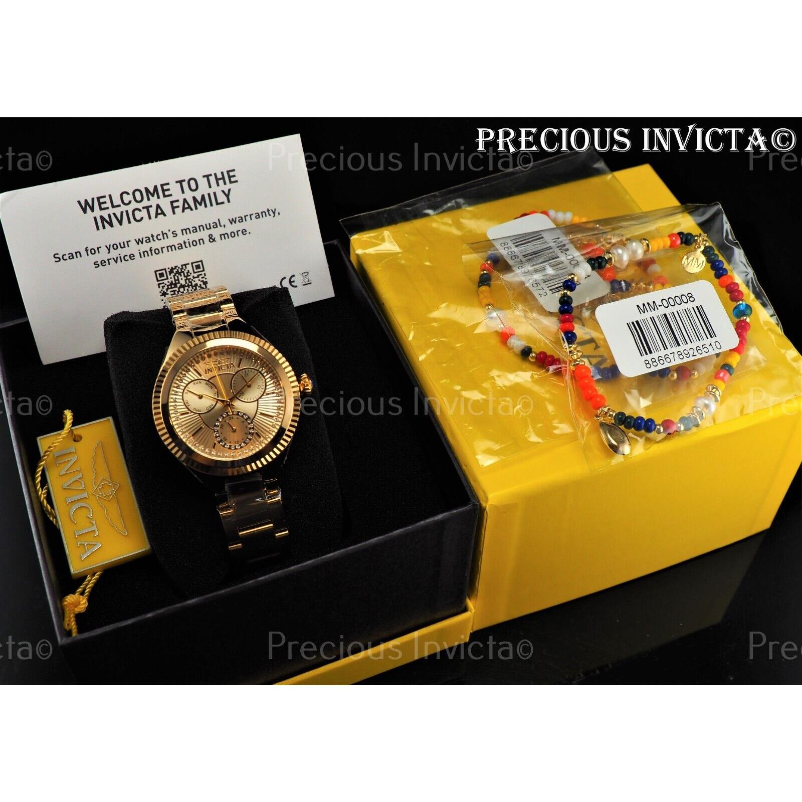 Invicta watch  - White Dial, Gold Tone Band, White and Gold Other Dial