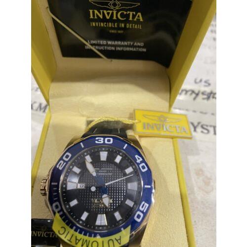 Invicta watch  - Gold Dial, Black Band