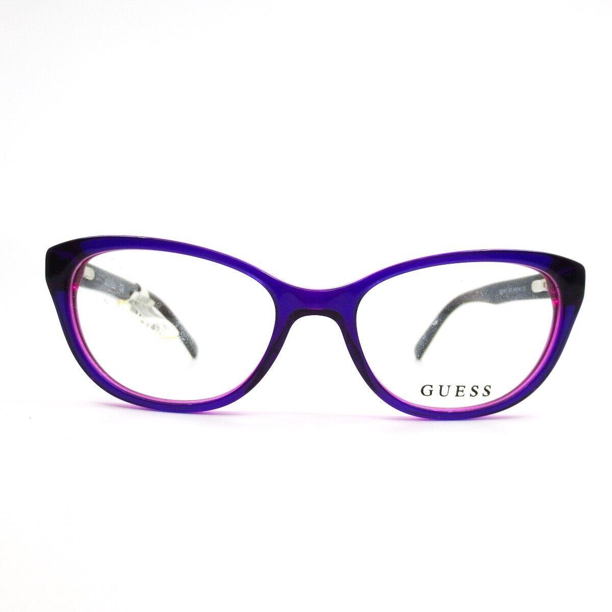 Guess Kids Eyeglasses Frames GU9169 083 Black Purple Pink Cat Eye 48-16-130