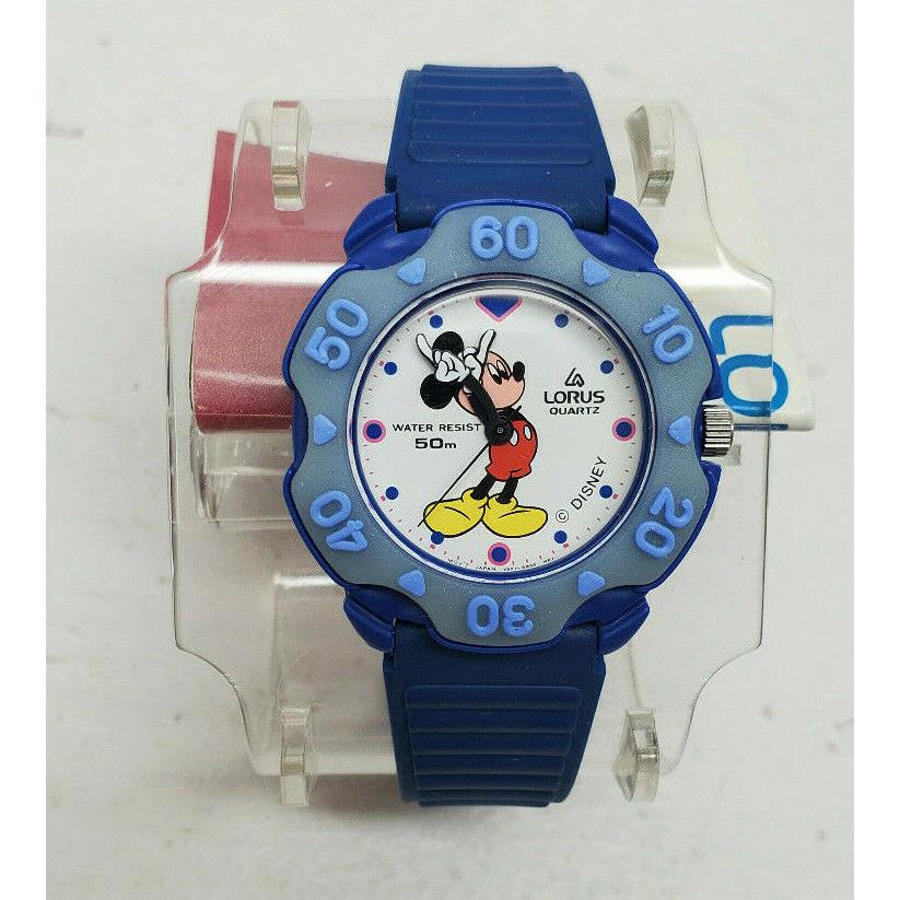Lorus Disney Mickey Mouse Blue Round Watch