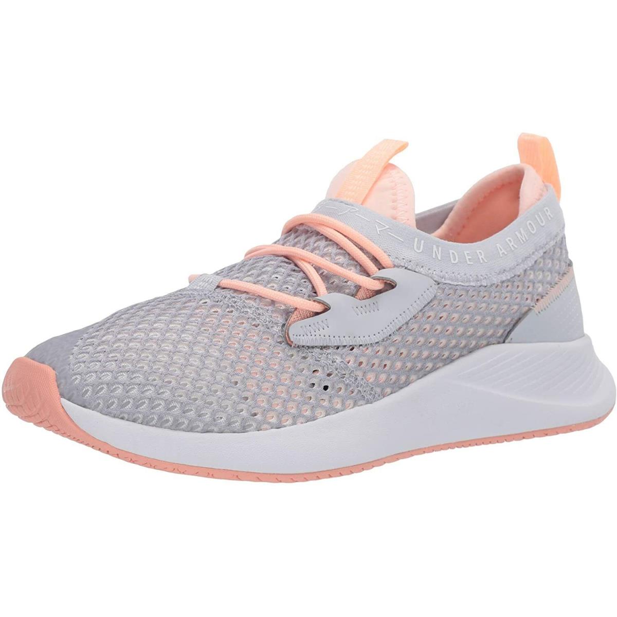 Under Armour Women`s Charged Breathe Smrzd Sportstyle Shoes Halo Gray (105)/Peach Frost