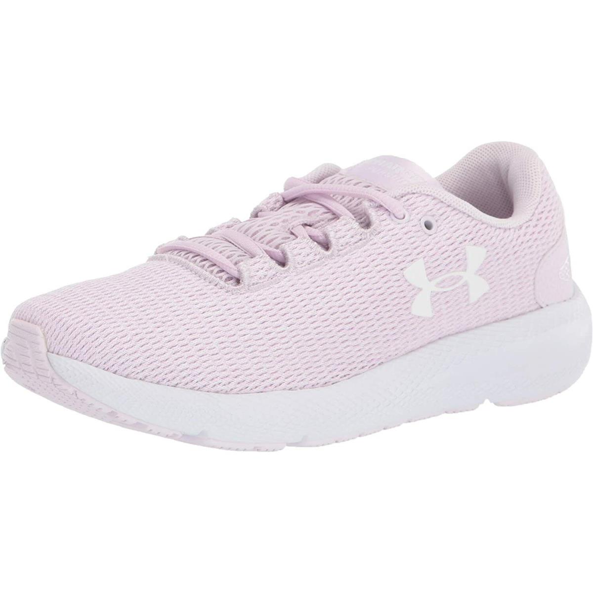 Under Armour Women`s Charged Pursuit 2 Twist Running Shoes Crystal Lilac (503)/White