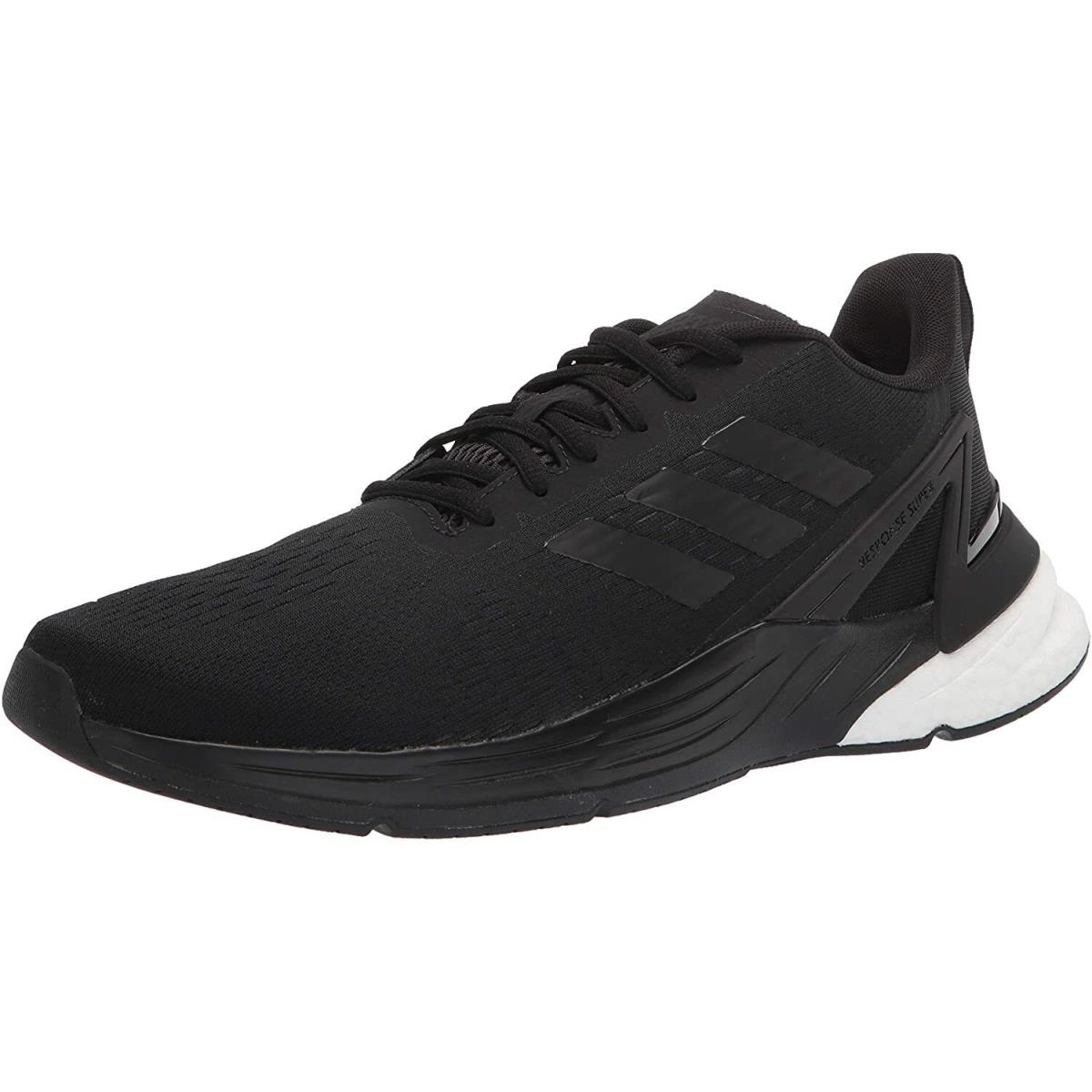 Adidas Men`s Response Super Running Shoes - Black/Black/Grey