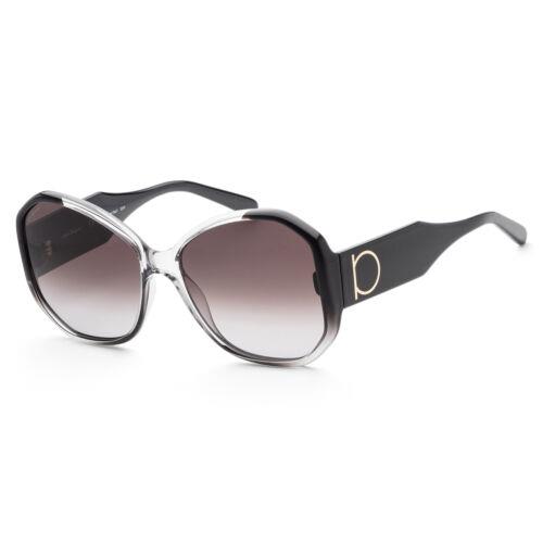 Ferragamo Women`s SF942S-6117007 Fashion 61mm Black Sunglasses