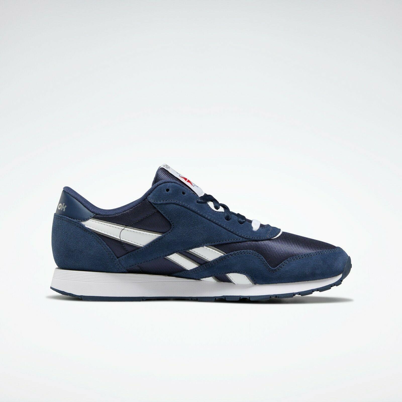 navy blue reeboks