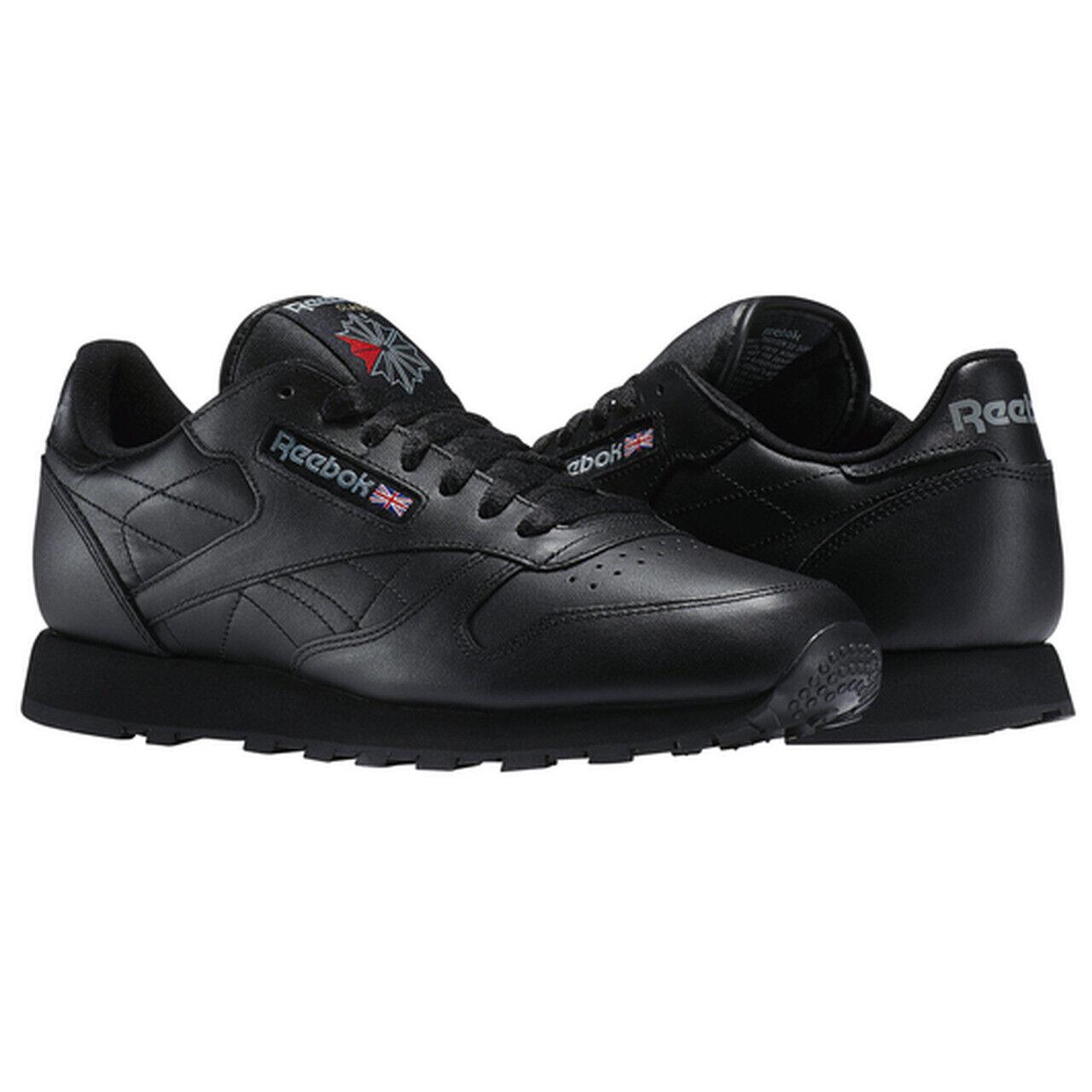 Reebok Classic Leather Men`s Shoes Black 1-116 f