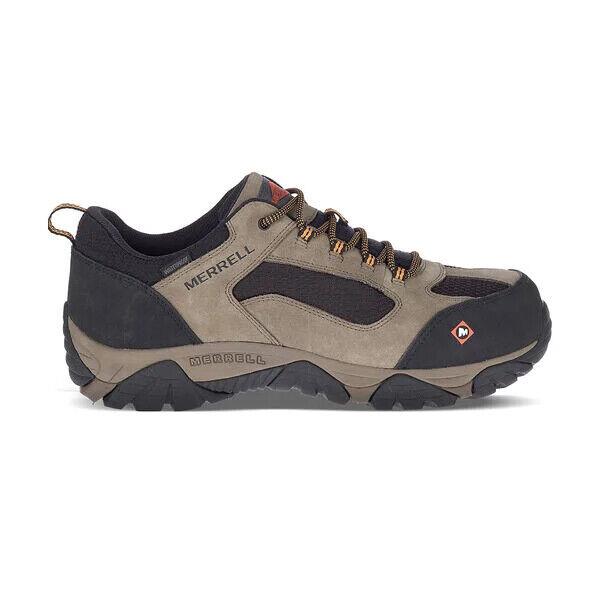 Merrell Moab Onset Walnut Brown Work Shoe Casual Hiking Shoe Men`s Sizes 8-13