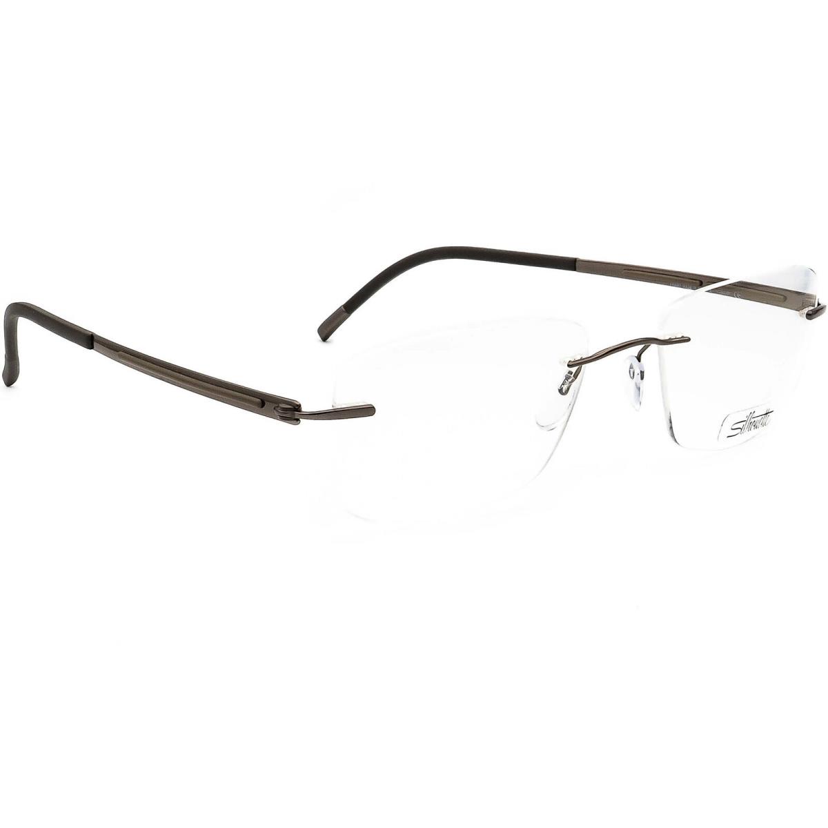 Silhouette Eyeglasses 5262 48 6055 5263 Titan Brown Rimless Austria 52 18 145