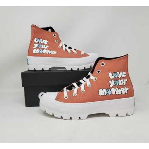 Women`s 6 6.5 Converse Ctas Lugged Hi Love Your Mother Earth Shoes