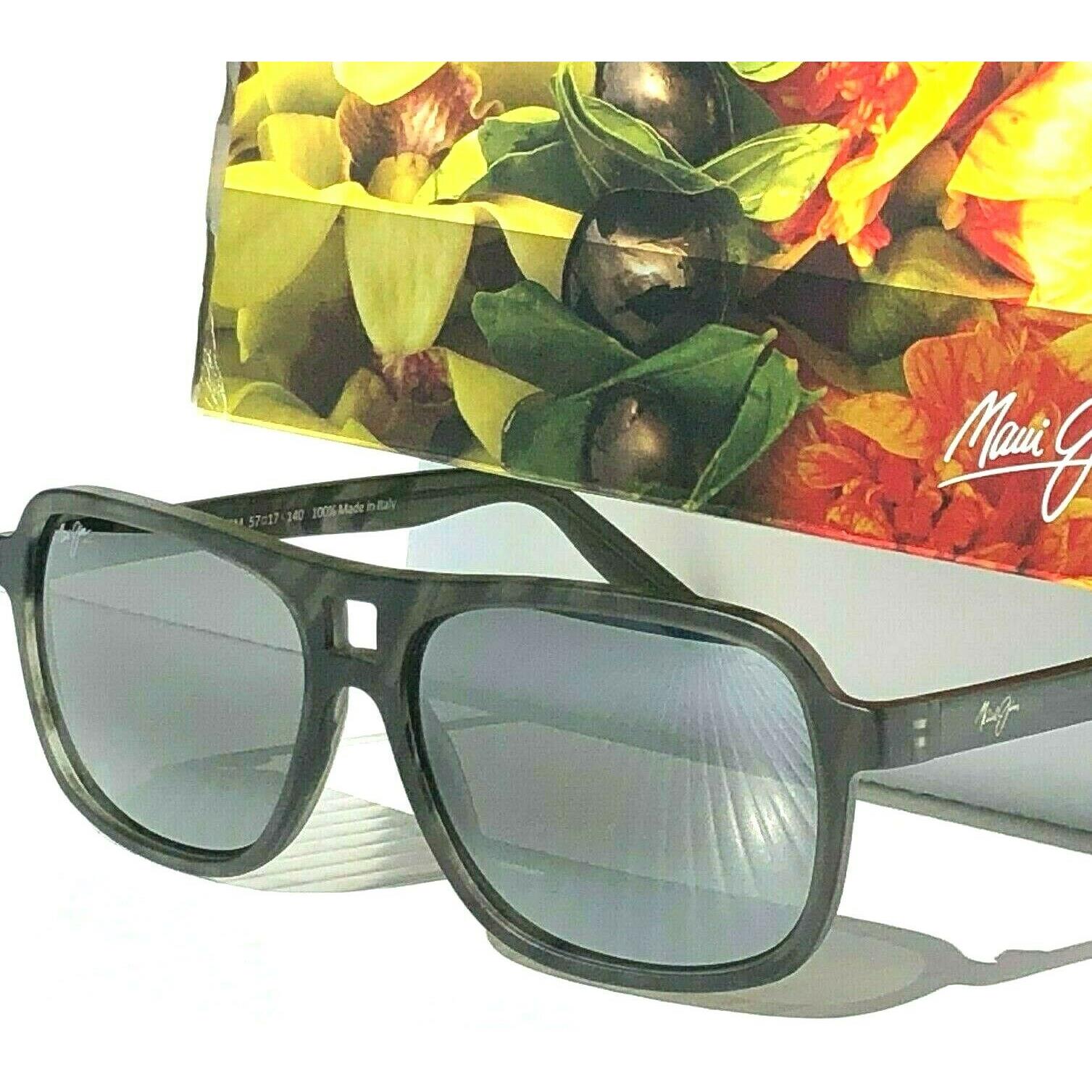 Maui Jim LITTLE MAKS 771-15SM Grey Woodgrain Sunglasses Polarized Gray Lenses