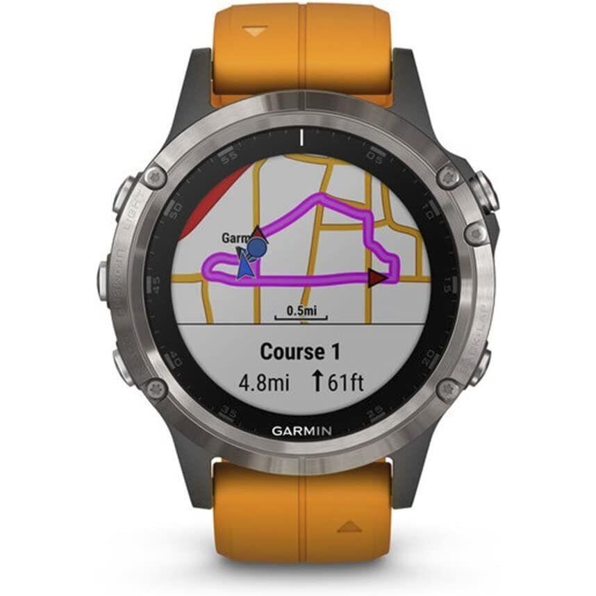 Garmin f Nix 5X Plus Ultimate Multisport Watch with Music Maps - 