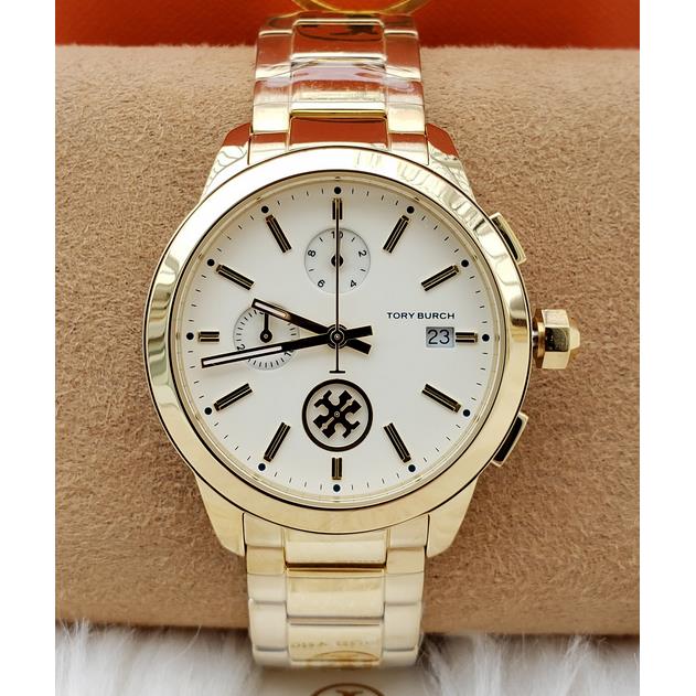 Tory Burch Collins Chronograph Gold-tone Stainless Steel Watch TBW1250
