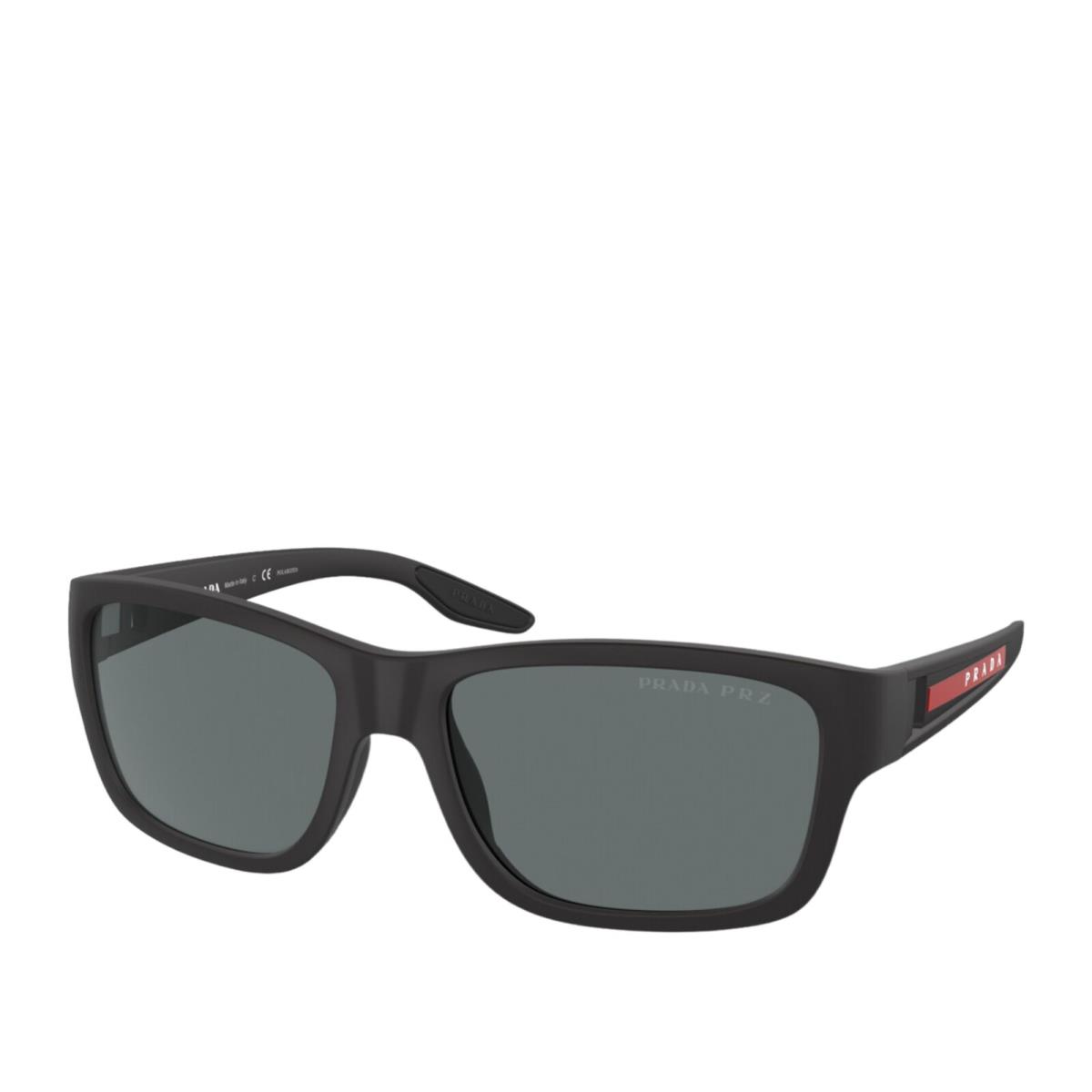 Prada Linea Rossa PS 01WS DG002G Black Men`s Polarized Sunglasses - Size 59-17