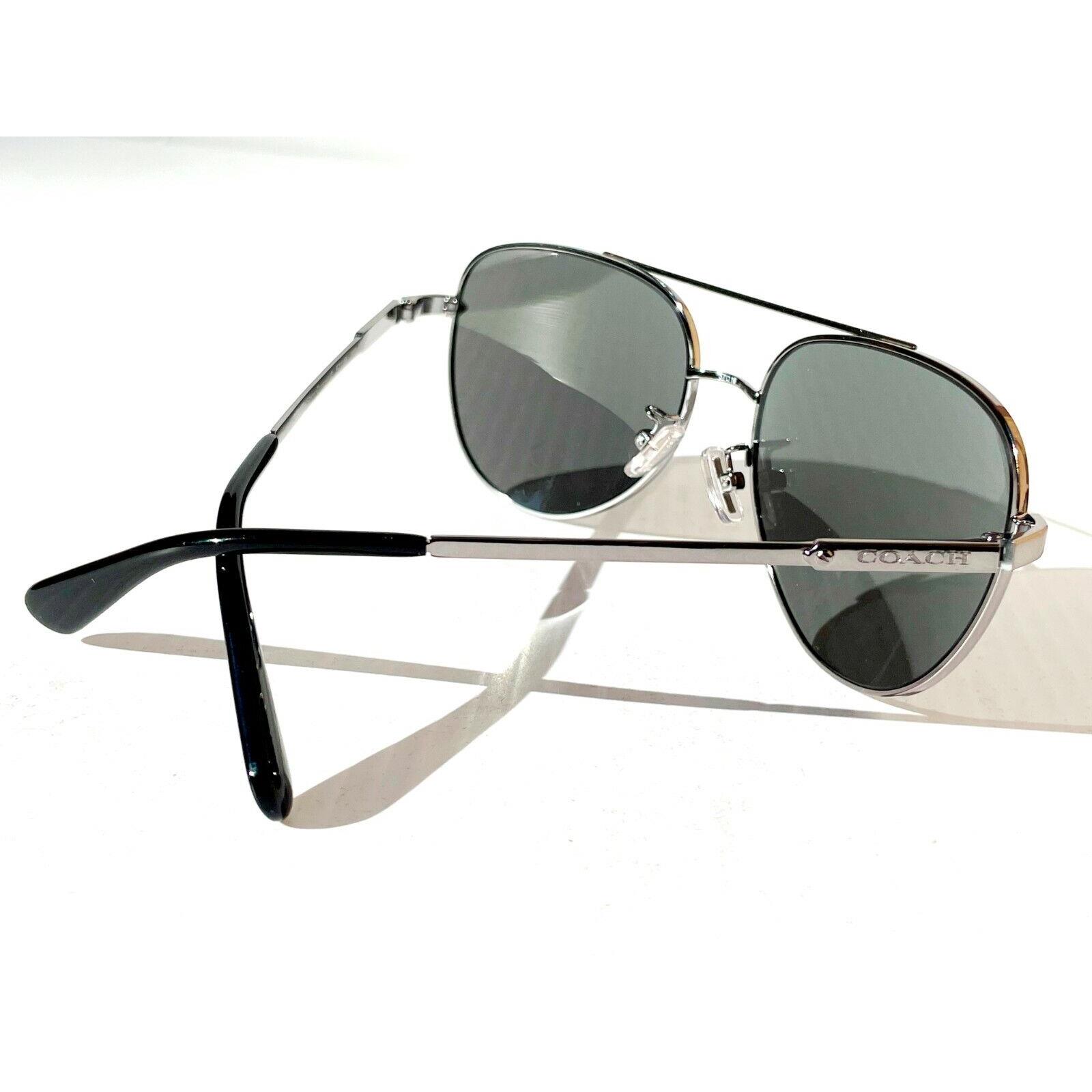Coach sunglasses  - Gold , Silver Frame, Blue Lens