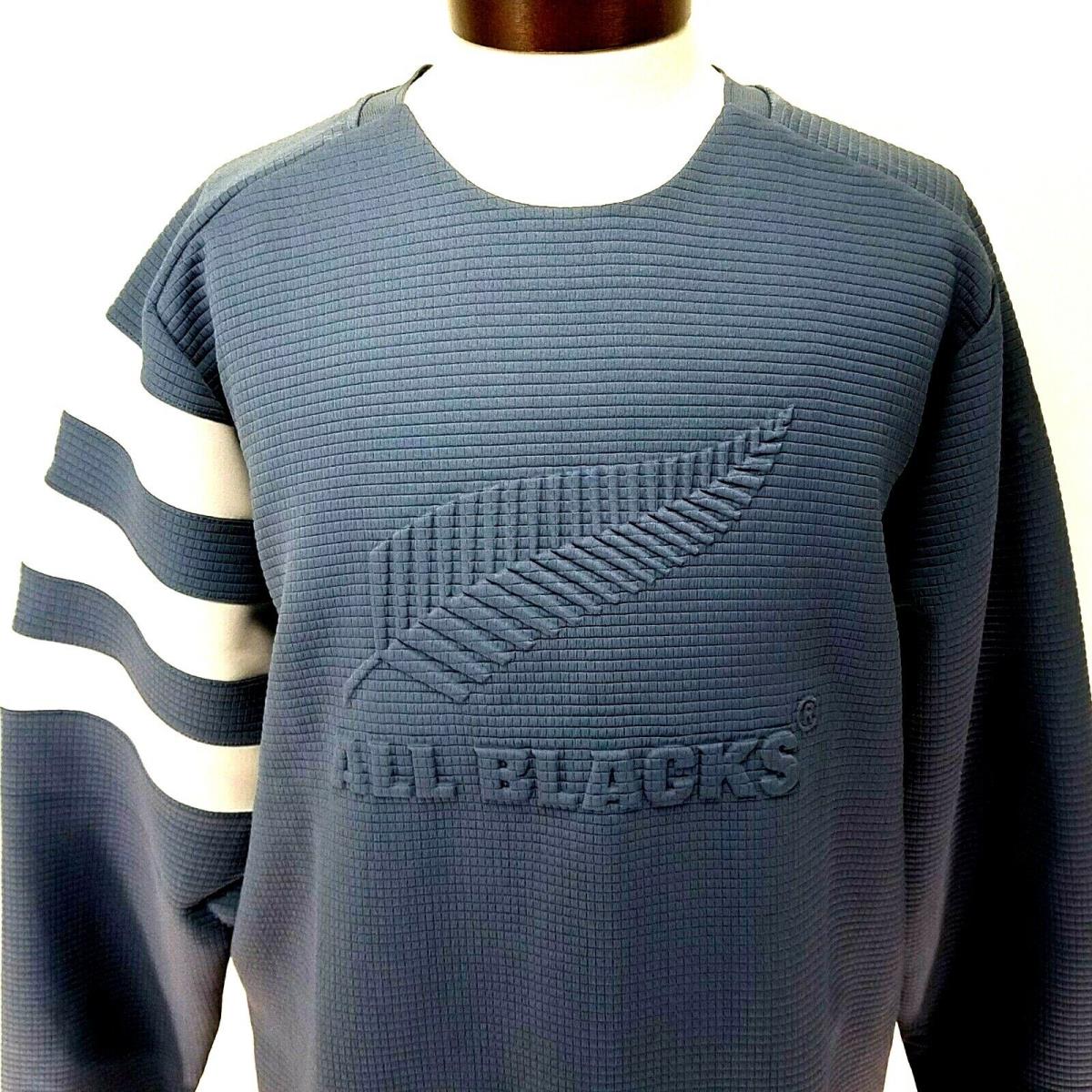 Adidas All Blacks Zealand Rugby Tech Ink/grey Sweatshirt EH5574 Mens XL