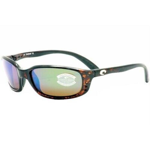 Costa Del Mar Brine 06S9017 10 Sunglasses Tortoise/green Mirror 580G Polarized - Multicolor Frame, Green Lens