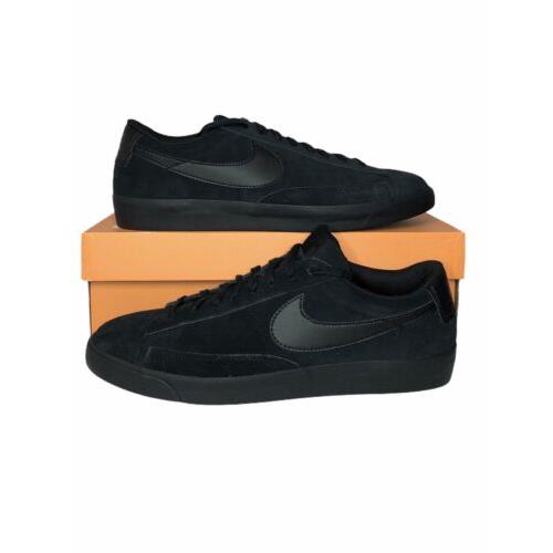 Nike Men s Blazer Low LE Triple Black Shoes AQ3597-001 Size 12