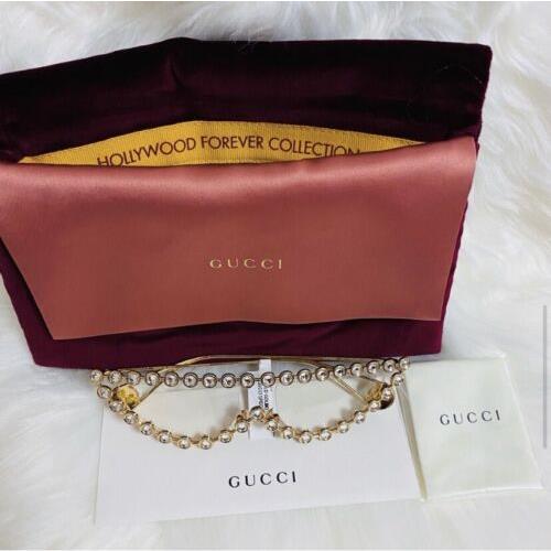 Gucci sunglasses  - Gold Frame, Clear Lens 6
