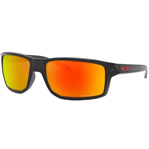 Oakley Gibston Prizm Ruby Polarized Lens Black Frame Sunglasses OO9449-05 60 - Black Frame, Red Lens