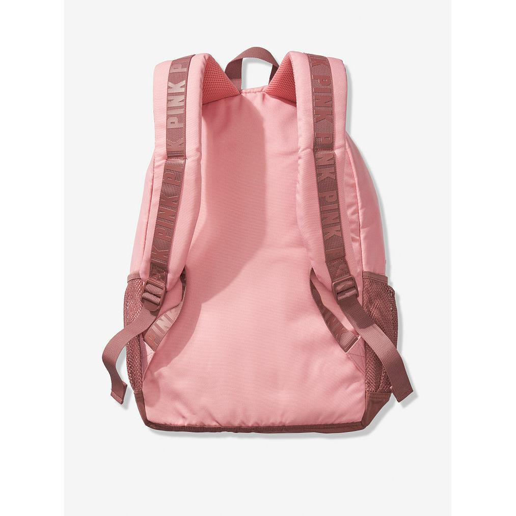 Victoria S Secret Pink Campus Backpack Bag Black Orchid Studs