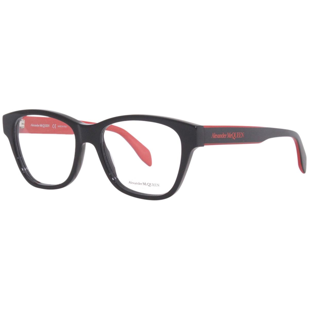 Alexander Mcqueen AM0306O 003 Eyeglasses Frame Women`s Black/red Full Rim 52mm