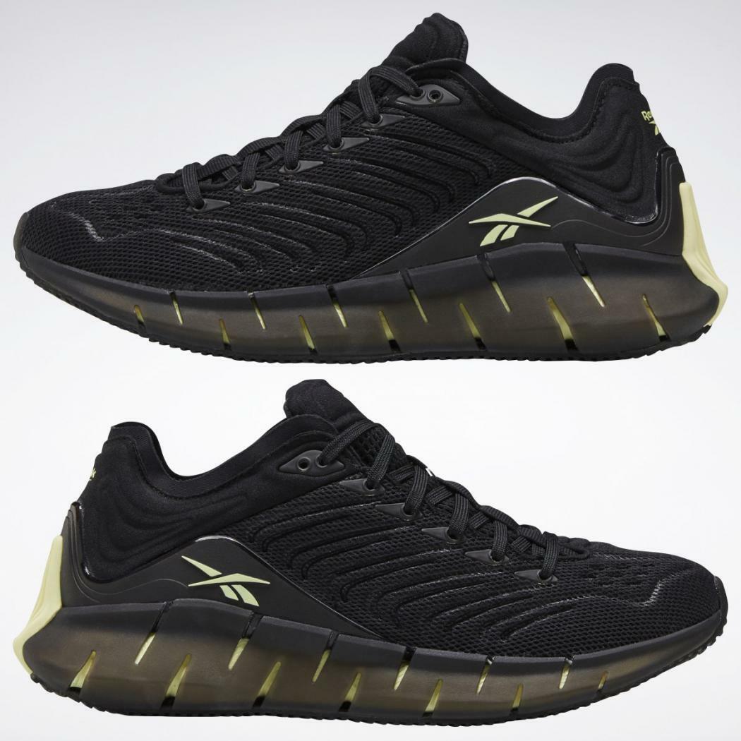 Reebok Zig Kinetica Men's Running Shoes Athletic Sneakers FW3002 Black /Citrus