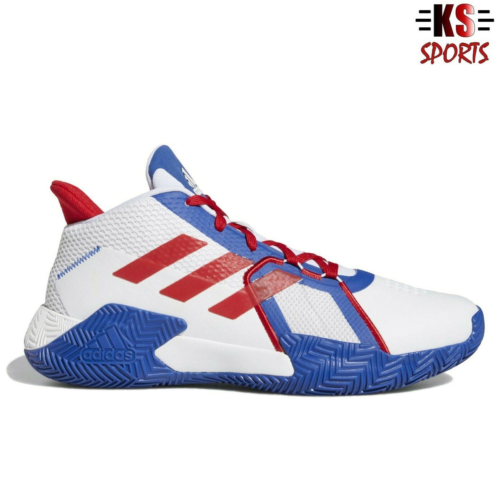 Adidas Court Vision 2 `scarlet Collegiate Royal` Men`s Basketball Shoes FY9378
