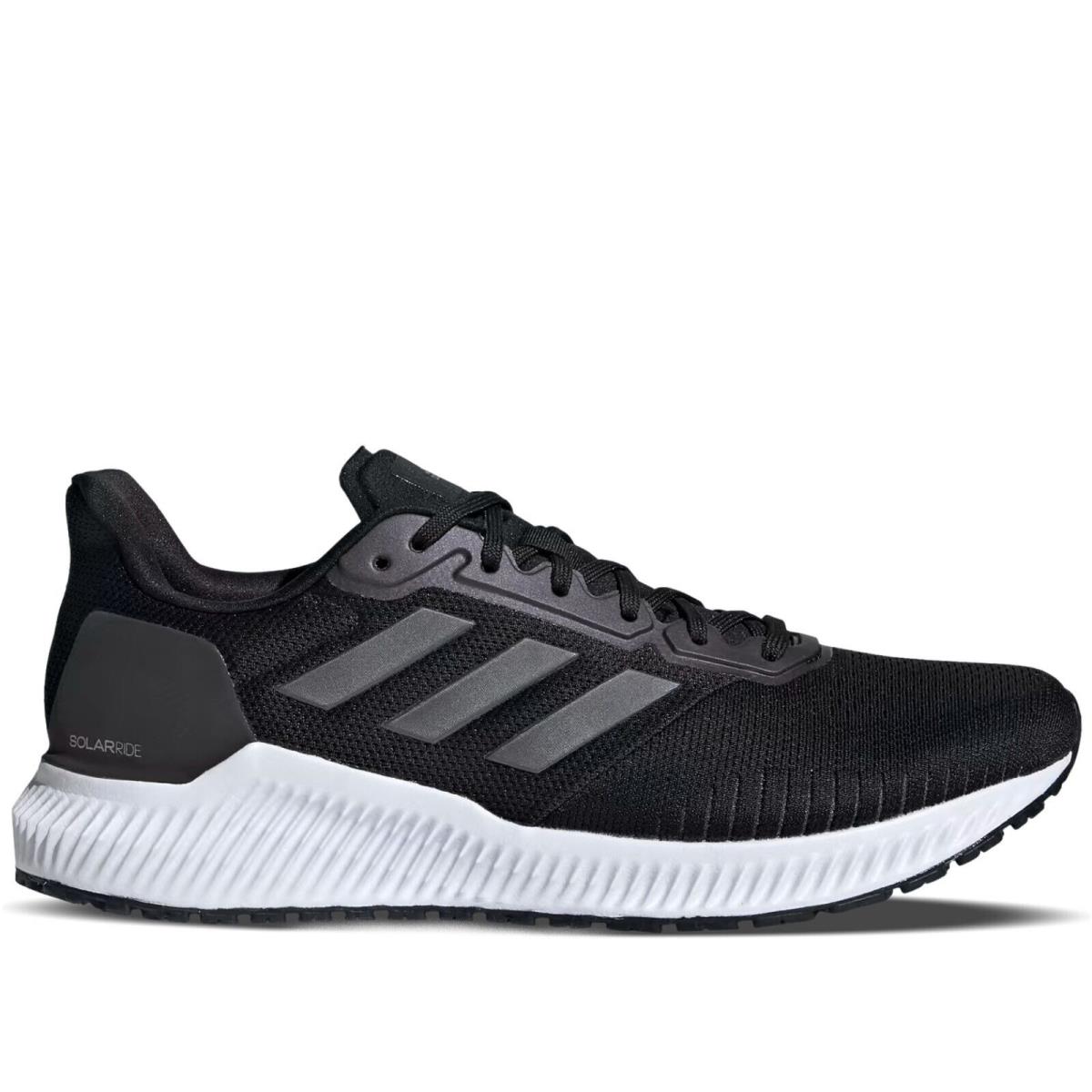 Adidas Solar Ride Men`s Running Athletic Shoes EF1424 EF1422 EF1426 Core Black/Night Metallic