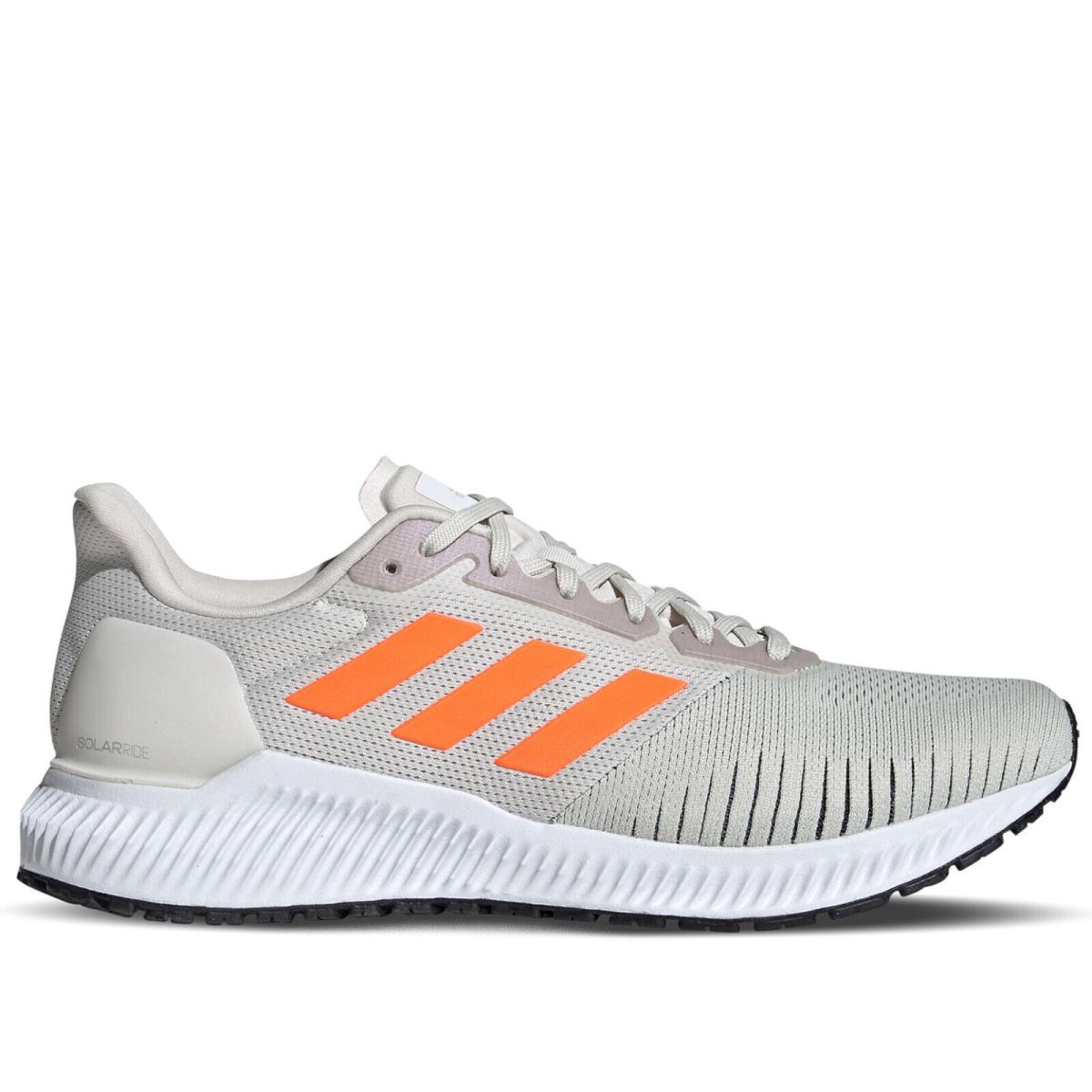Adidas Solar Ride Men`s Running Shoes Raw White/Solar Orange