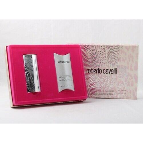 Roberto Cavalli 2 PC Gift Set Women 15 ml Edp Refill Spray +15 ml Edp Refillable