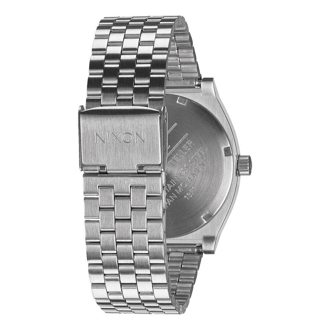 Nixon A045-1920-00 Time Teller All Silver Men`s Women`s Luxury Steel Watch