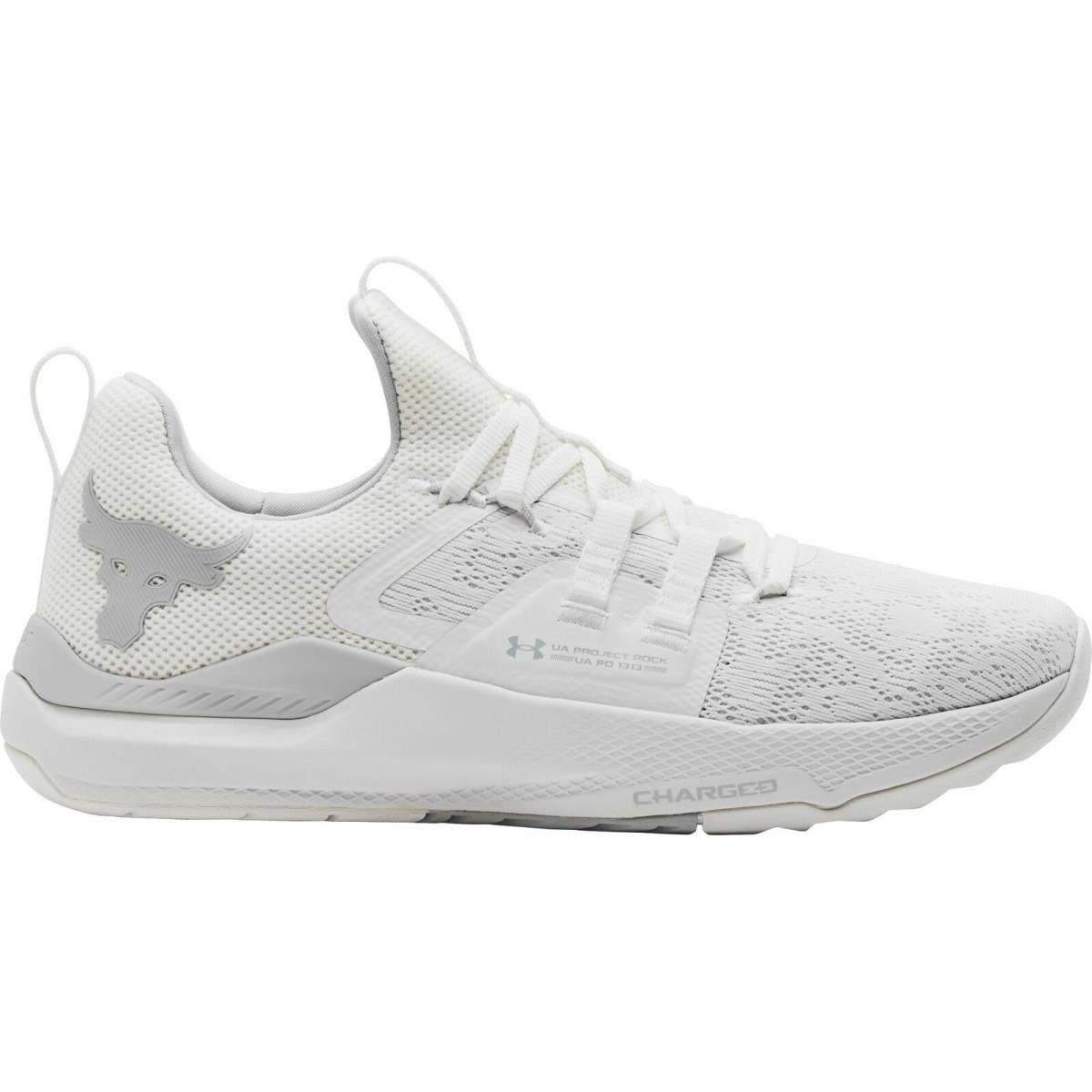 Under Armour Project Rock Bsr Charged Womens 6-12.5 Training Shoes White