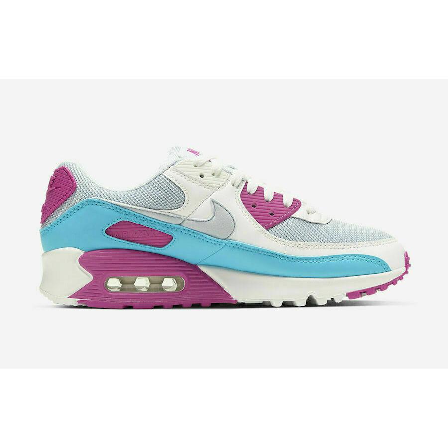 pink and blue nike trainers