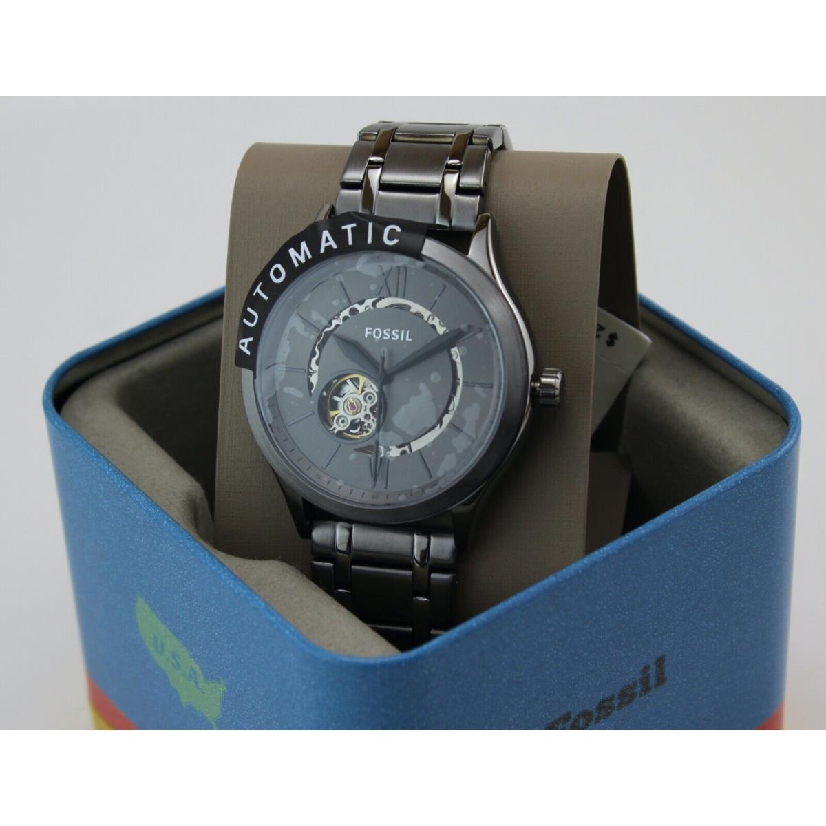 Automatic Fossil Fenmore Midsize Gunmetal Grey BQ2647 Men`s Watch