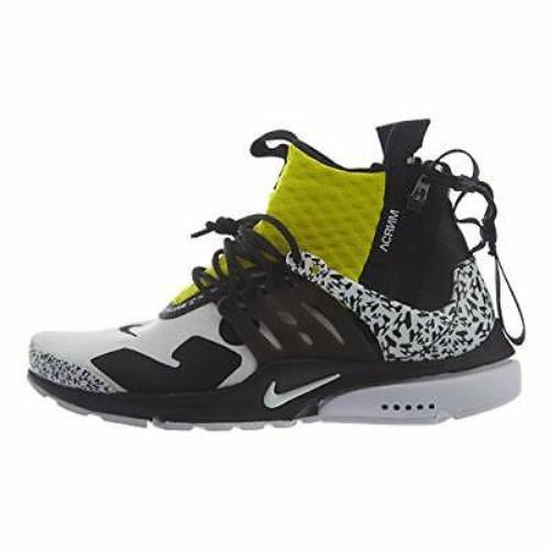 Nike x Acronym Air Presto Mid Black/white/yellow AH7832-100 Fashion Shoe