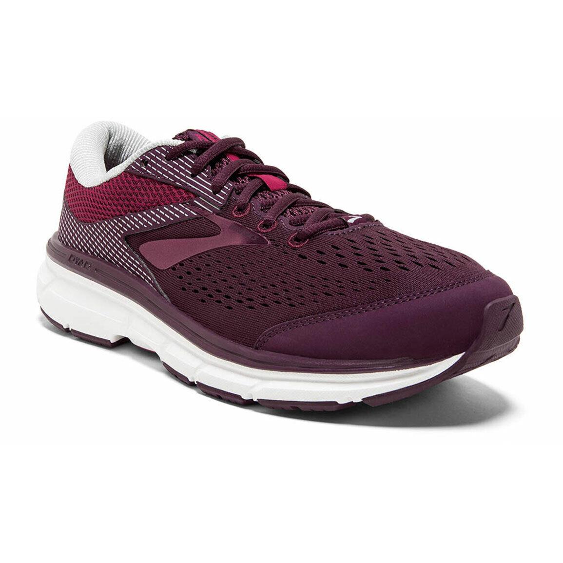Brooks Women`s Dyad 10 1202752E527 Purple/pink/grey Running Shoes Size 7 2E - Purple/Pink/Grey