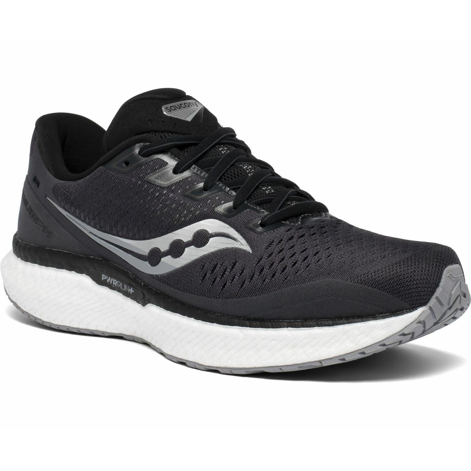 Men`s Saucony Triumph 18 Running Shoes Charcoal Black / White Sz 8 S20595-40