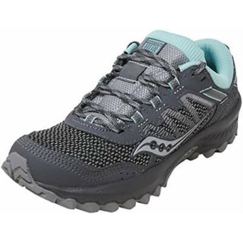 Saucony Women`s Versafoam Excursion TR13 Trail Running Shoe Charcoal /blue 1