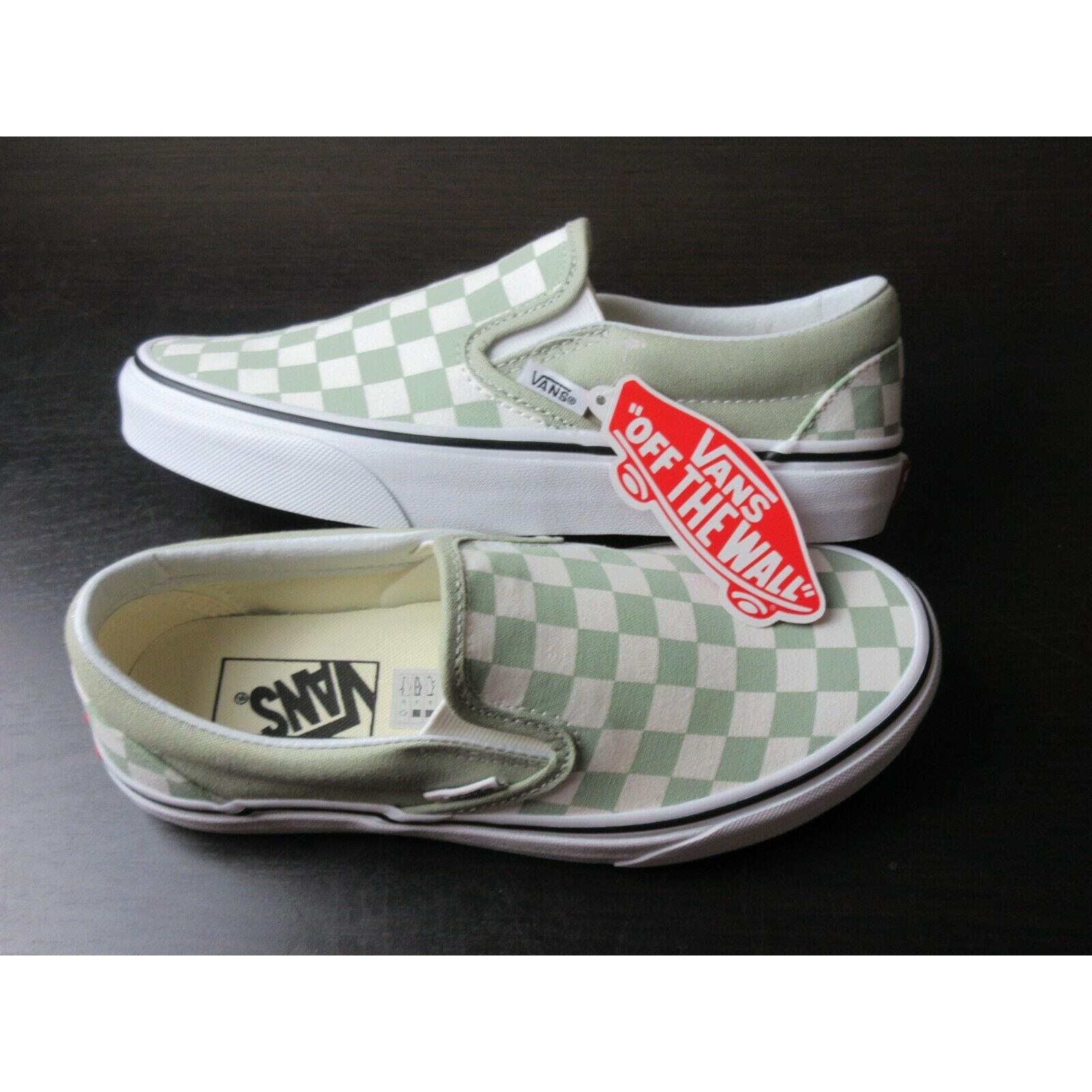 vans checkerboard sage