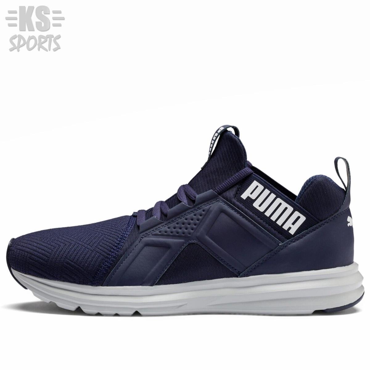 Puma Enzo Geo `peacoat` Men`s Athletic Running Shoes 192594-01 Size 11.5 - Peacoat/Blue